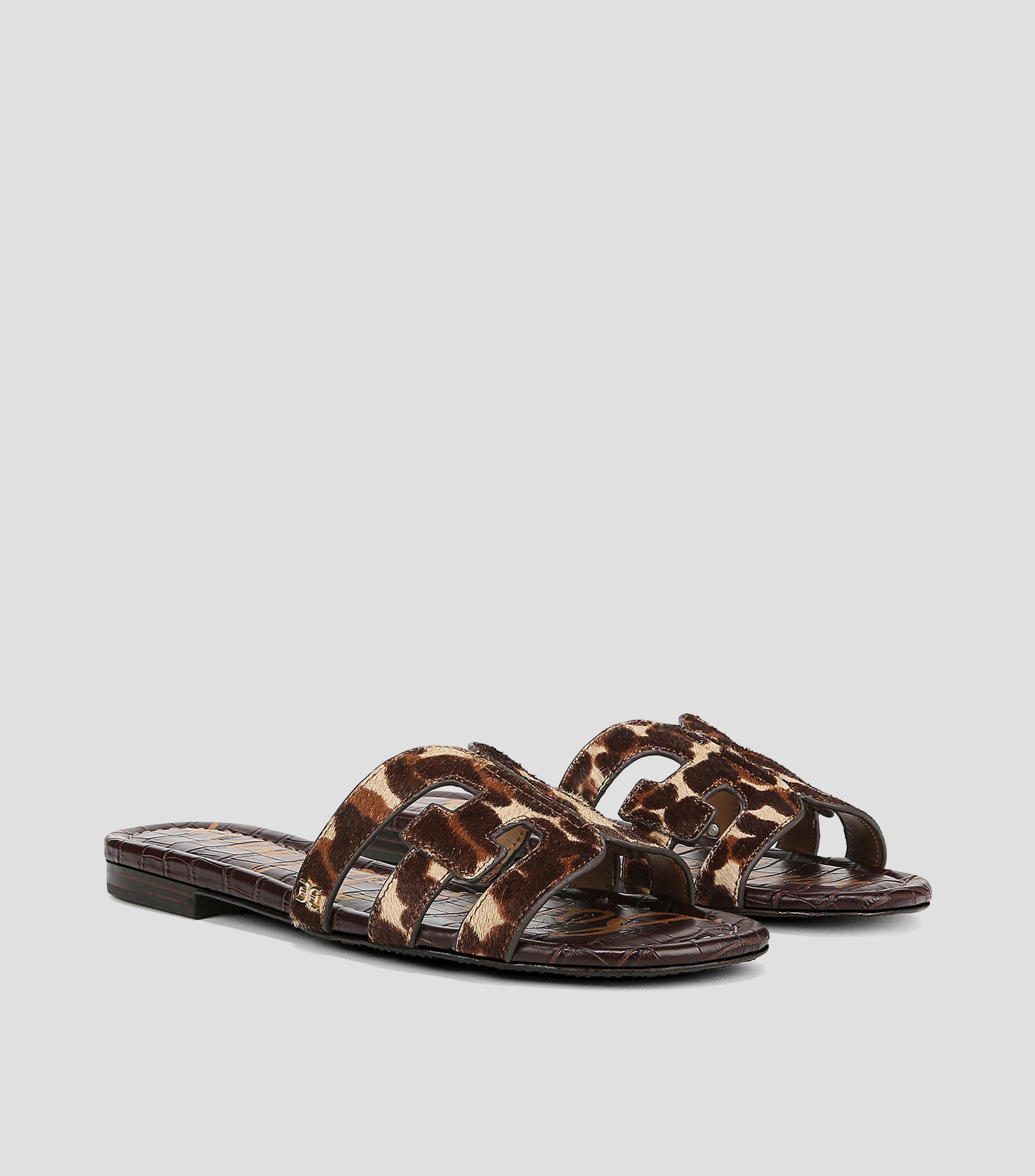 Sandalias con tacón bajo media luna Mujer